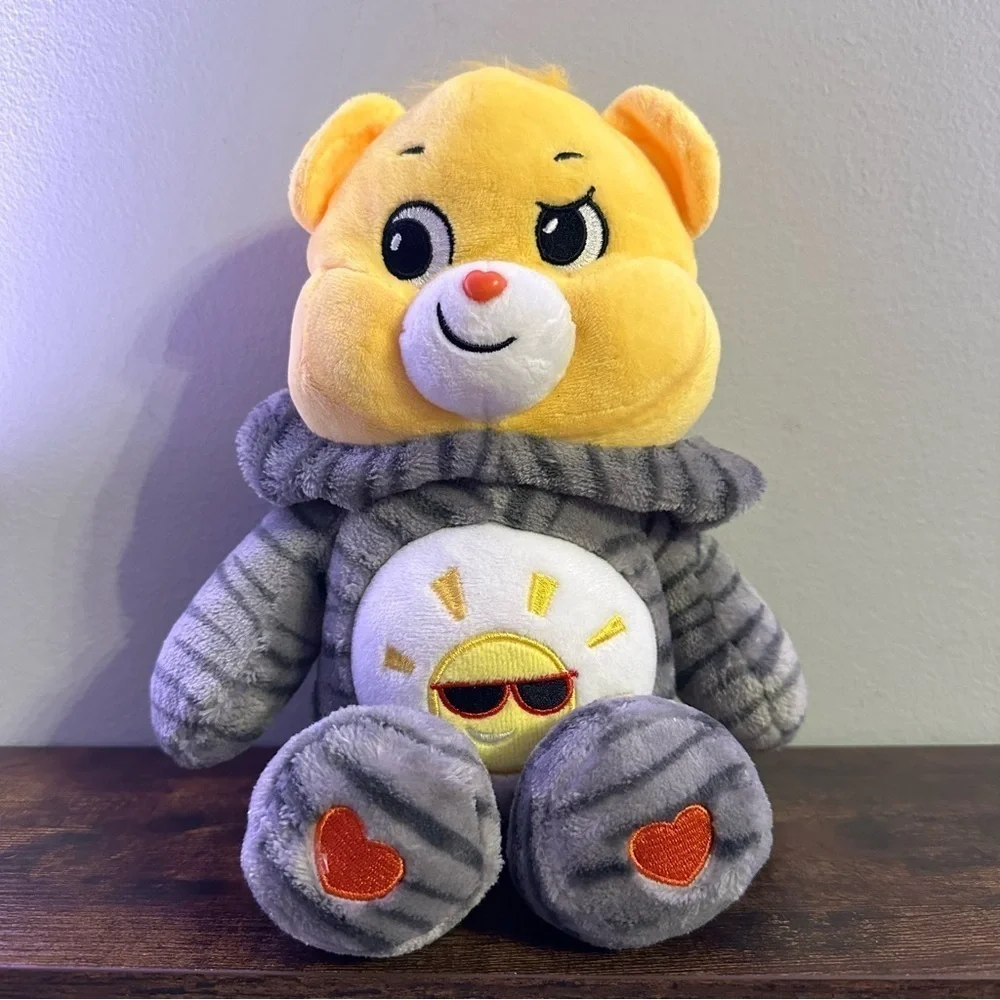 Care‎ Bears 12” Funshine Kitty Cat Hoodie Yellow Plush